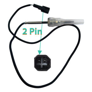 D2P 2-Pin Exhaust Gas Temperature Sensor Compatible With 12-15 Ford Tourneo Custom V362 Replaces 1792122