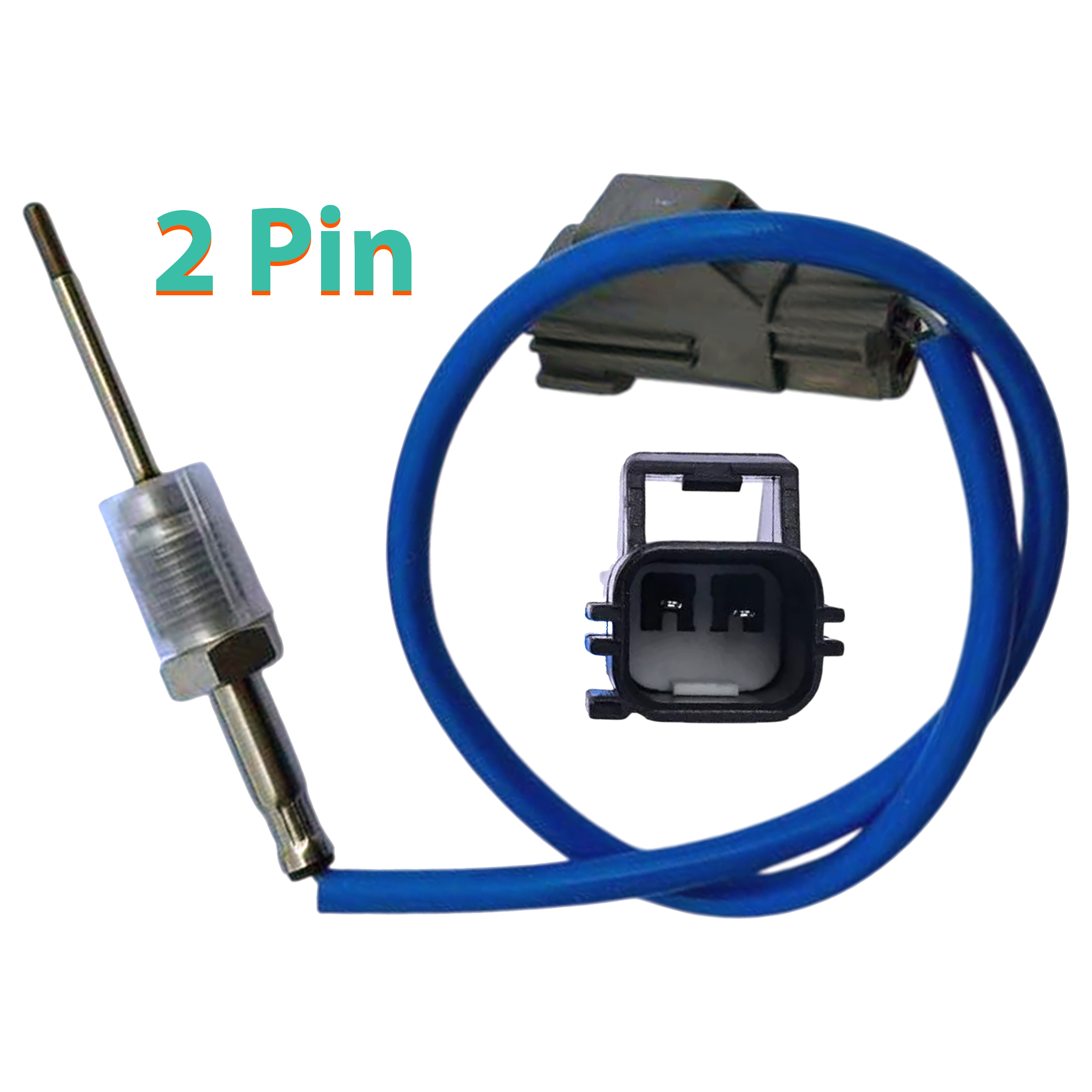 D2P 2-Pin Exhaust Gas Temperature Sensor Compatible With 10-12 Ford Kuga I 2.0 Tdci Replaces 1833786