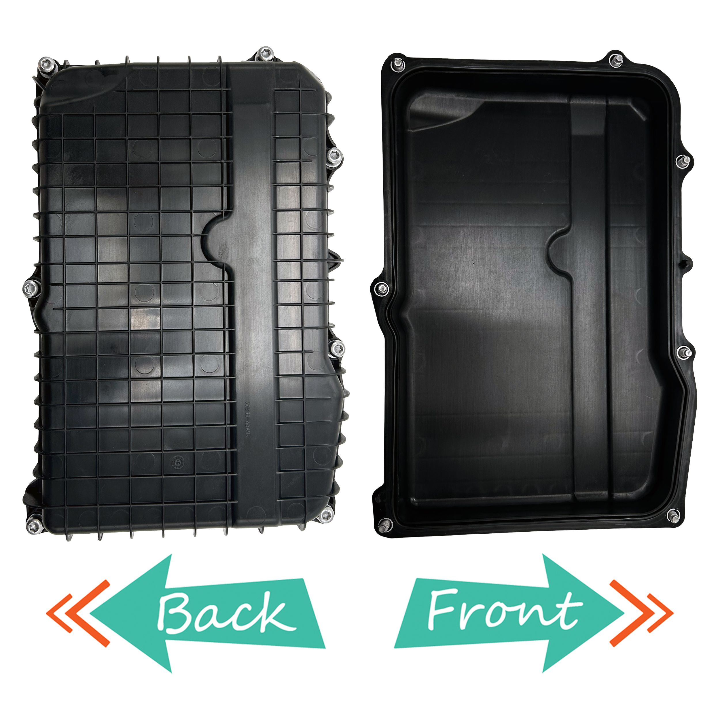 D2P Transmission Engine Oil Sump Pan With Gasket Compatible With 20-25 Land Rover Discovery Sport L550 1.5, 2.0 Replaces LR086162