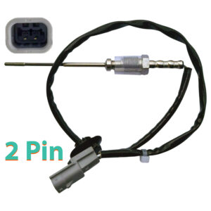 D2P 2-Pin Exhaust Gas Temperature Sensor Compatible With 15-25 Renault Captur I 1.5 DCi, 12-21 Kangoo / Grand Kangoo 1.5 DCi Replaces 226401632R