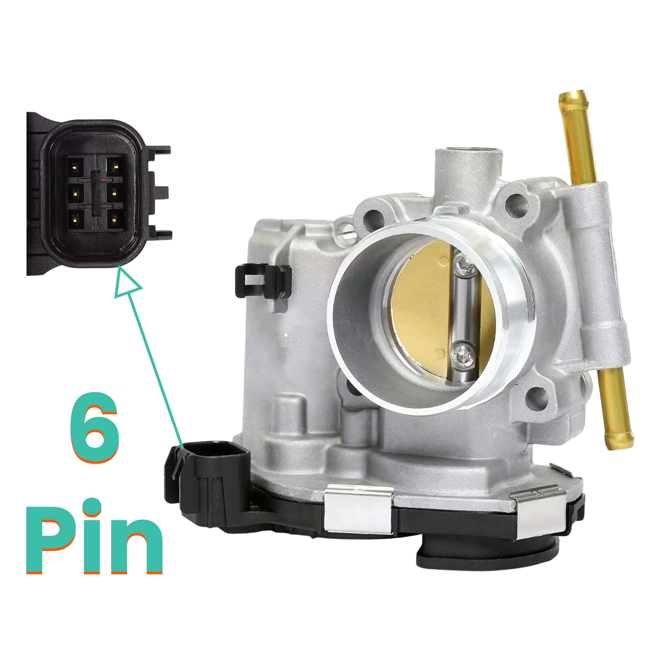 D2P 6-Pin Throttle Body Compatible With 10-14 Vauxhall / Opel Corsa Mk 3 | 55563385