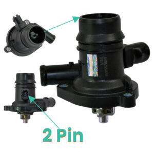 D2P Front Axle Upper Thermostat Housing Replacement | Compatible With 13-25 Chevrolet Aveo 1.4, 10-17 Opel / Vauxhall Meriva B Replaces 55579010