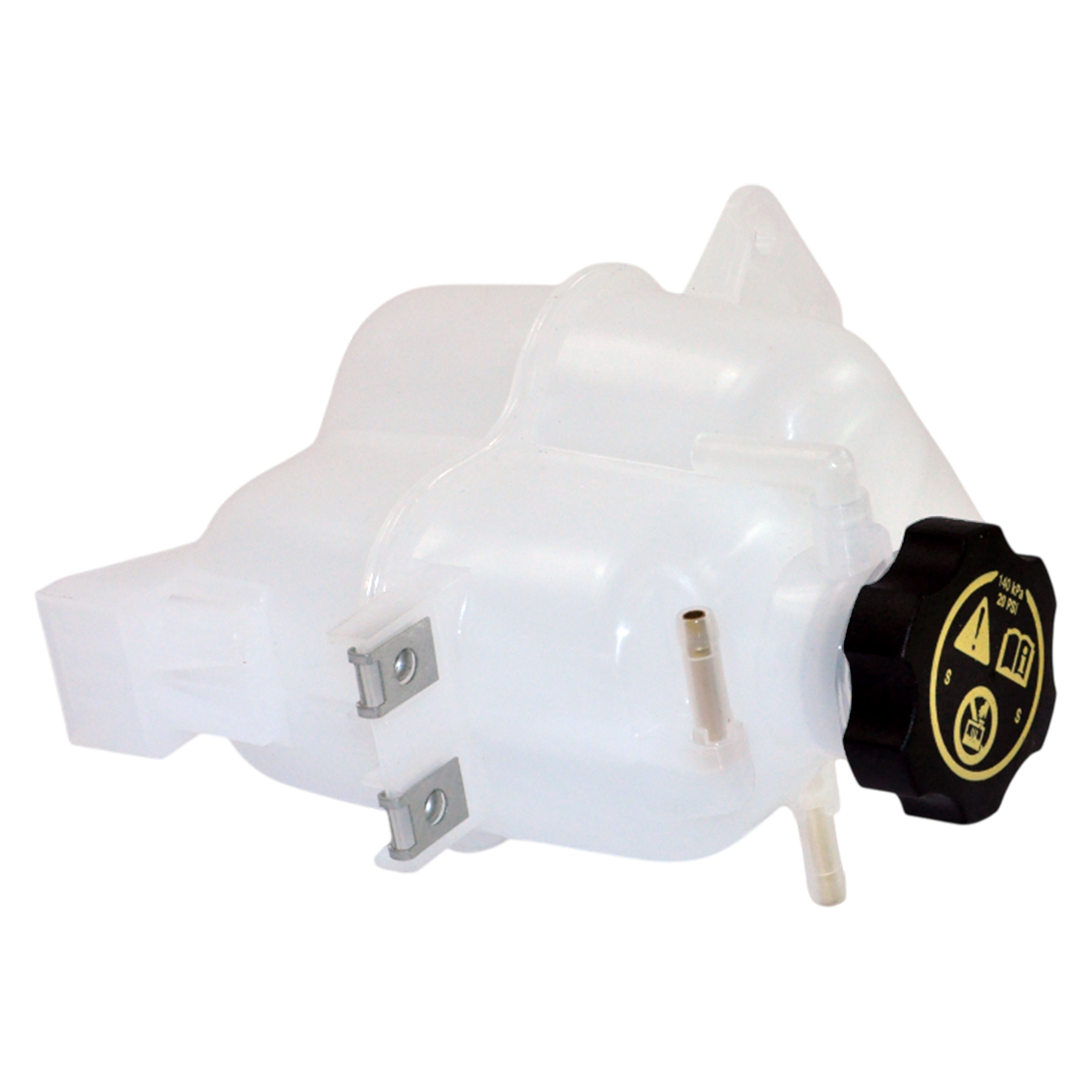 D2P Front Radiator Coolant Expansion Header Tank 2010-2025 Chevrolet Spark M300 1.0, 1.2 Replaces 95196454