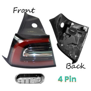 D2P Rear Left Tail Light Assembly Replacement | Compatible With 2019-2025 Tesla Model 3 5YJ3 Replaces 1502086-00-D