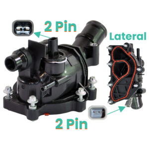 D2P Front Axle Lower Thermostat Coolant Housing Replacement | Compatible With 2018-2024 Mercedes A-class W177 A 160, A 180, A200 Replaces 2822030175