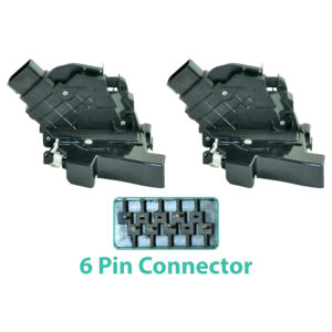 D2P Door Lock Mechanism Pair Replacement Front Compatible With 2006 - 2012 Volvo C30, C70, S40 Replaces 31253657