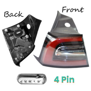 D2P Rear Left Side Outer Tail Light Brake Lamp Replacement | Compatible With 2017-2023 Tesla Model 3 Replaces 107739700G