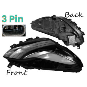 D2P Front Right Driver Rh Side Headlamp Headlight Replacement | Compatible With 2020-2023 Tesla Model 3, 2021-2025 Tesla Model Y Replaces 151495300D