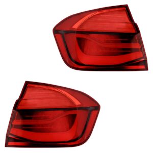Rear Tail Light Lamps Left & Right Pair For Bmw 3 Series F30 F80 Saloon E-marked