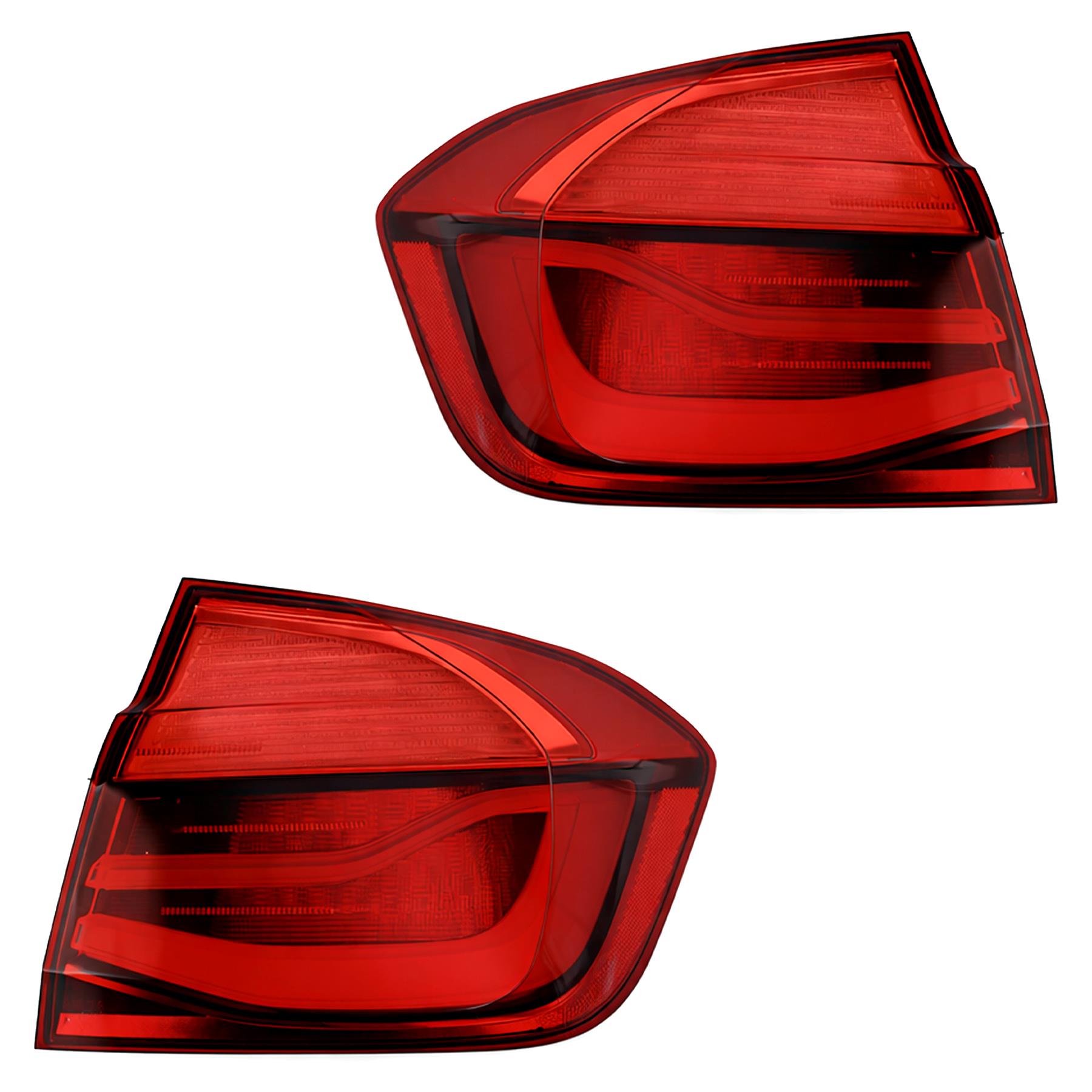 Rear Tail Light Lamps Left & Right Pair For Bmw 3 Series F30 F80 Saloon E-marked